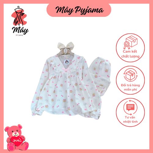 Pijama Đùi Đũi Bông Mây Nhí